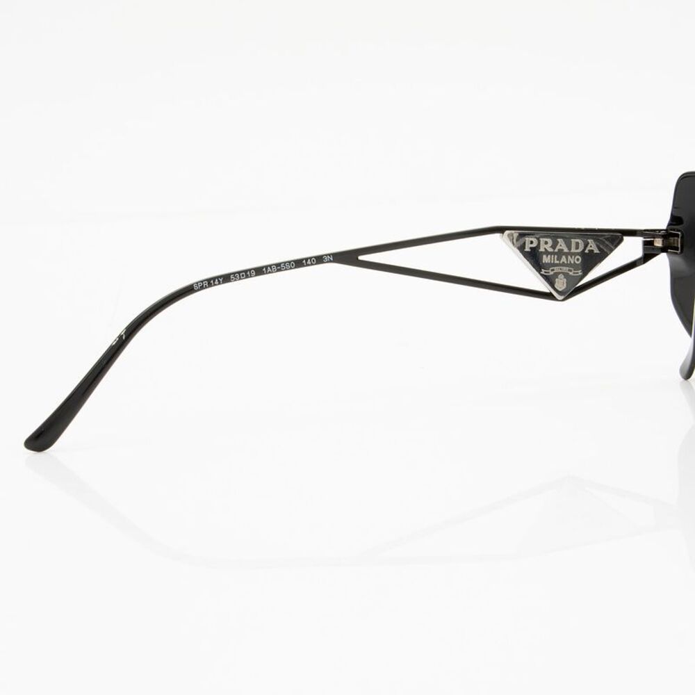 Prada Rectangle Triangle Logo Sunglasses - image 3